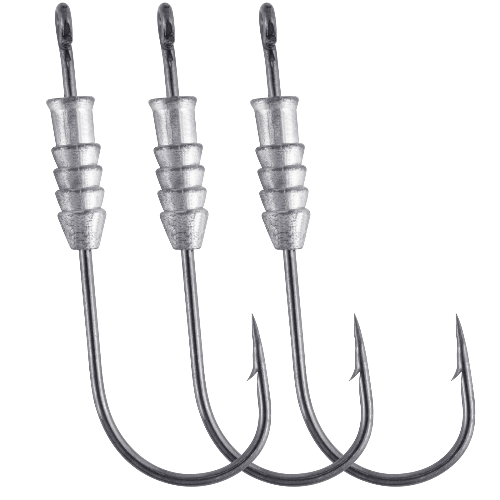 Fishing Hook Offset - 5/10 Stuks Vissen Gewogen Worm Haken
