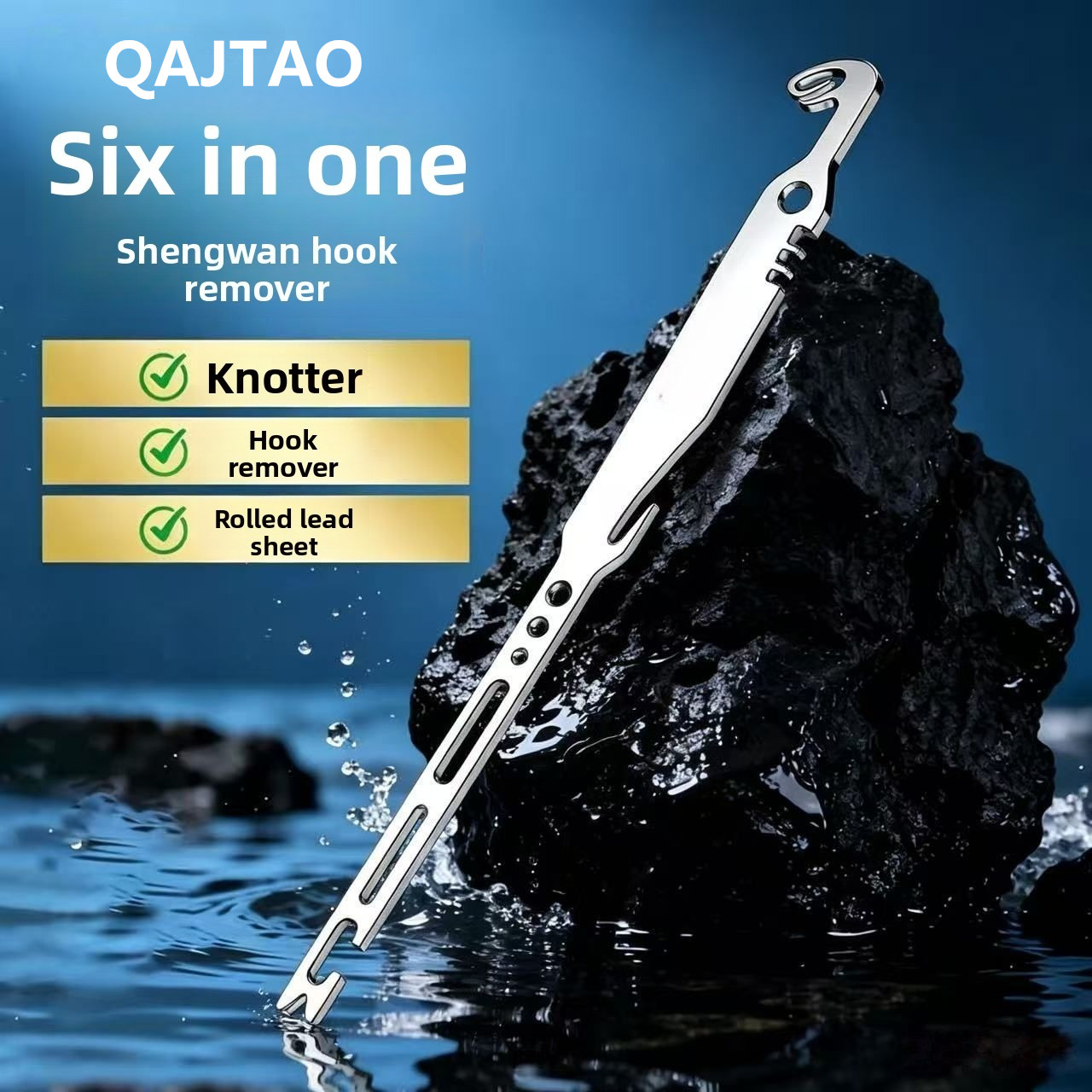 Fishing Hook Remover - QAJTAO, set van 4 stuks, 6-in-1