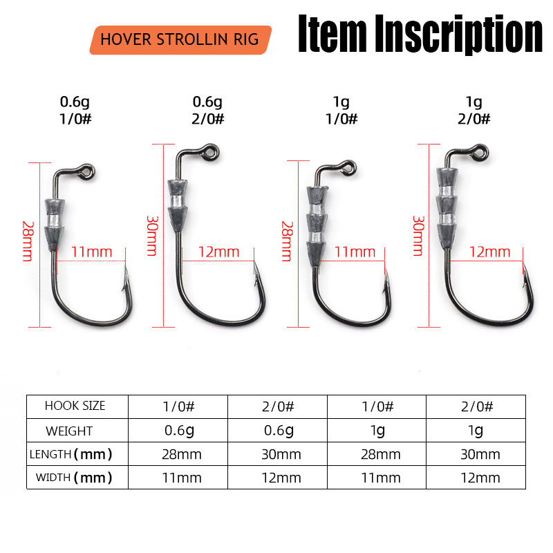 WODJYJ 10 stuks 0.6g 1g vissen - Fishing Hook Assortment recensie en prijs