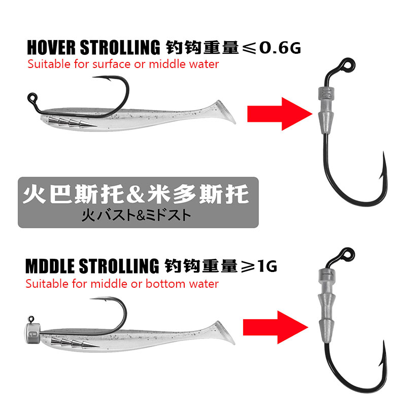 WODJYJ 10 stuks 0.6g 1g vissen - Fishing Hook Assortment recensie en prijs
