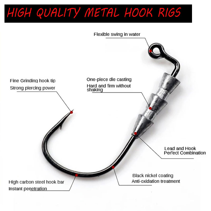 WODJYJ 10 stuks 0.6g 1g vissen - Fishing Hook Assortment recensie en prijs