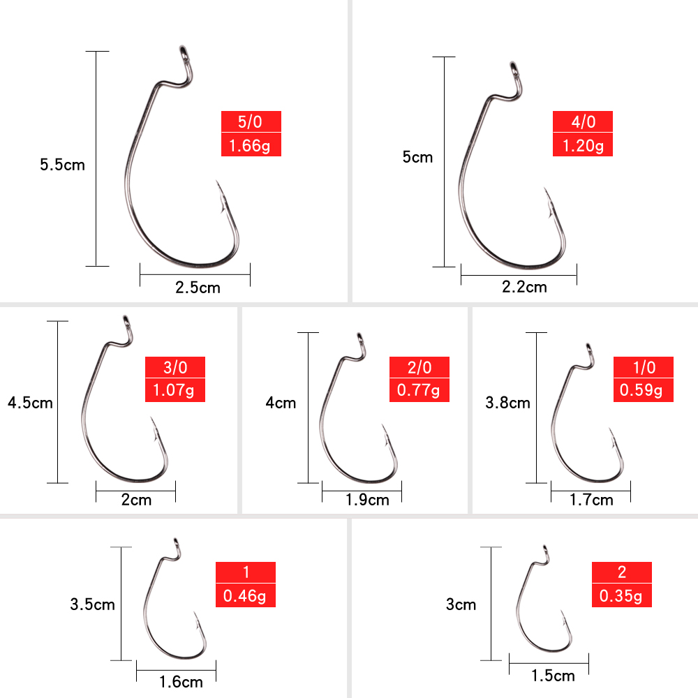 LUSHAZER 10 stks/partij Koolst - Fishing Hook Offset recensie en prijs