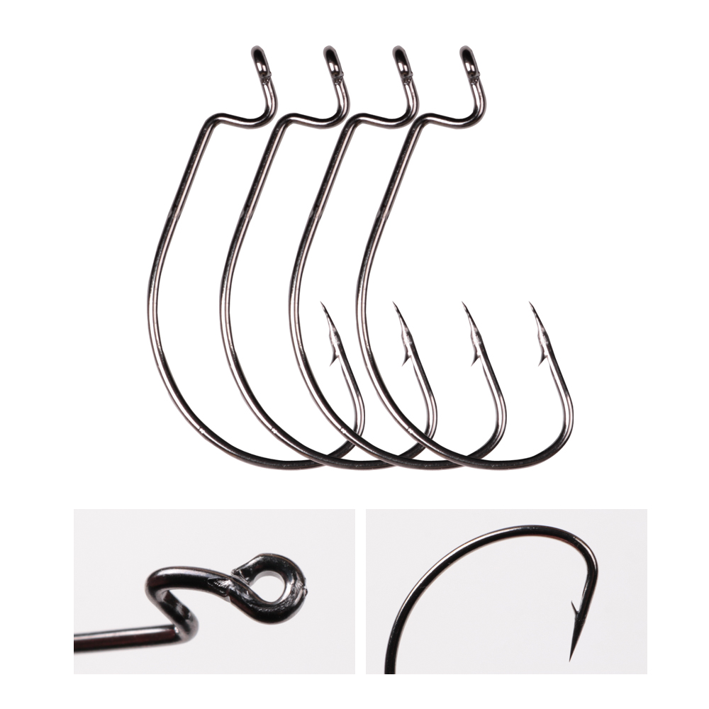 LUSHAZER 10 stks/partij Koolst - Fishing Hook Offset recensie en prijs