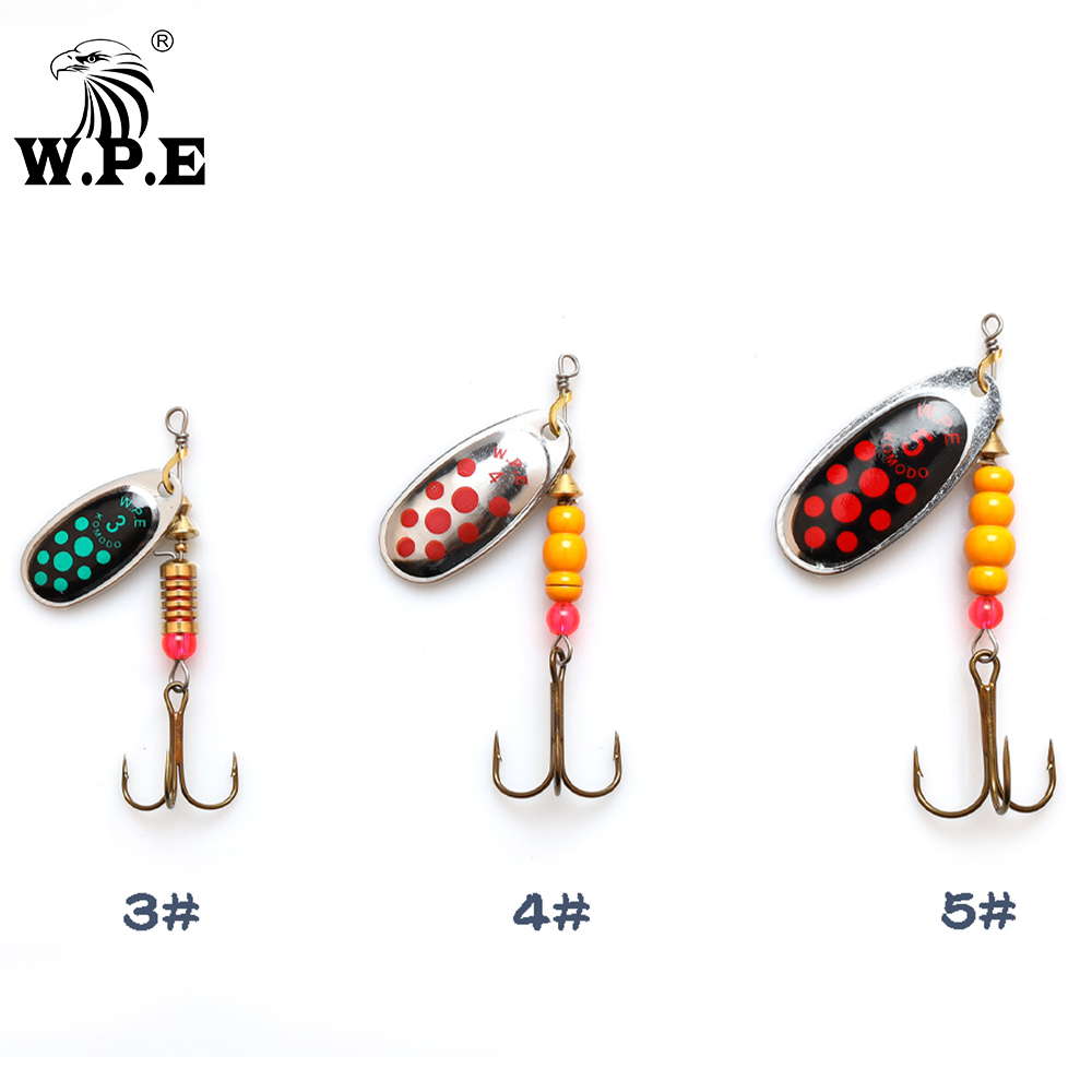W.P.E Gloednieuwe Spinner Lokk - Fishing Hook Treble recensie en prijs