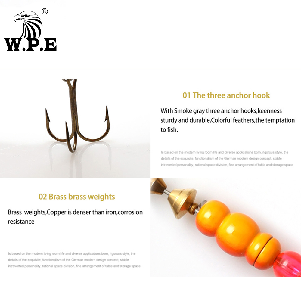 W.P.E Gloednieuwe Spinner Lokk - Fishing Hook Treble recensie en prijs