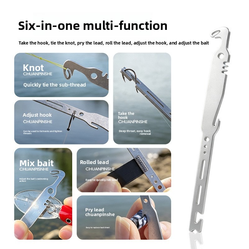 QAJTAO, set van 4 stuks, 6-in- - Fishing Hook Remover recensie en prijs