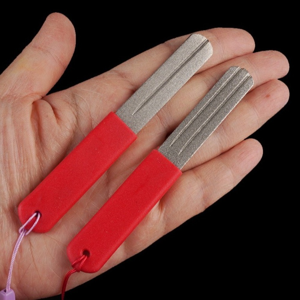 2 stuks dubbelzijdige vishaake - Fishing Hook Sharpener recensie en prijs